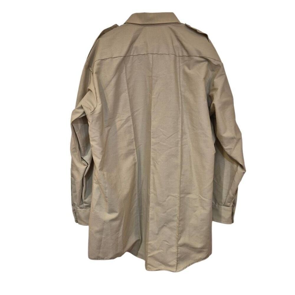 Elbeco Women's Tan Poly/Cotton Teflon Paragon Plus Style OP875-3 Shirt NEW - Picture 6 of 11
